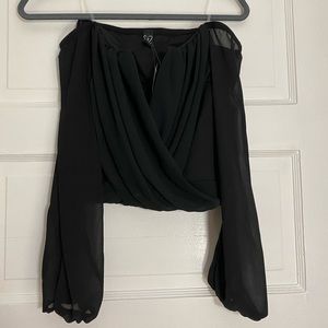 Windsor Off the Shoulder Cropped Blouse